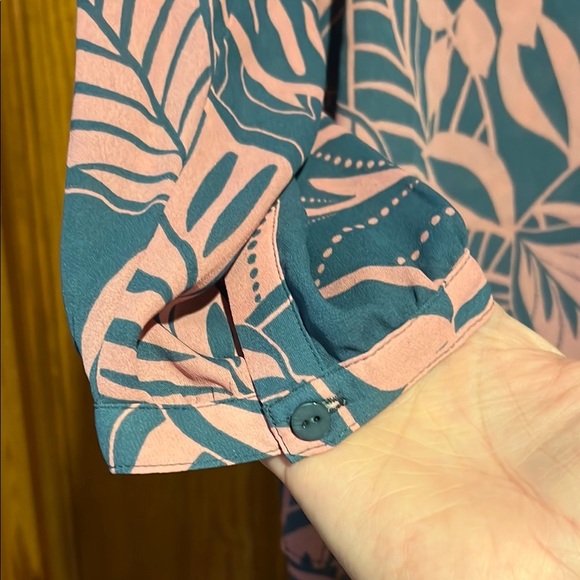 NYDJ Blue and Pink Patterned Blouse - Picture 6 of 8